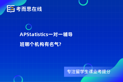 APStatistics一对一辅导班哪个机构有名气?