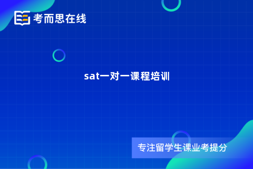 sat一对一课程培训