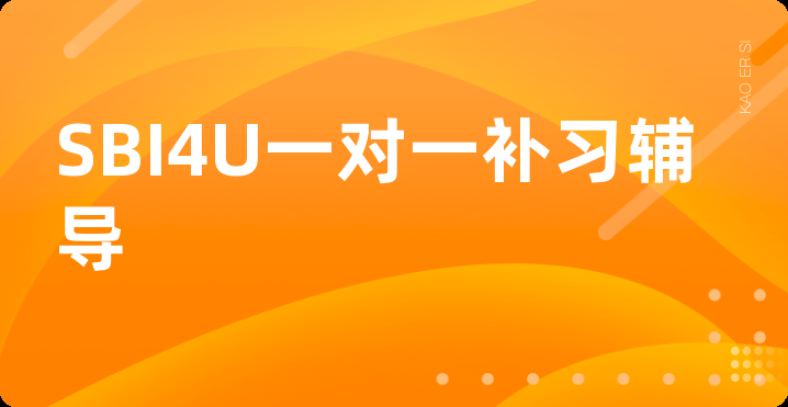 SBI4U一对一补习辅导