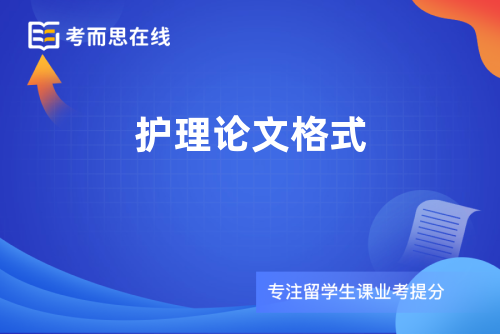 护理论文格式