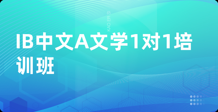 IB中文A文学1对1培训班
