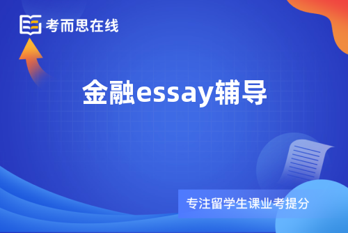 金融essay辅导