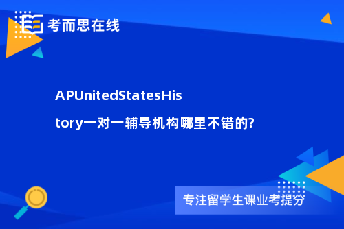 APUnitedStatesHistory一对一辅导机构哪里不错的?