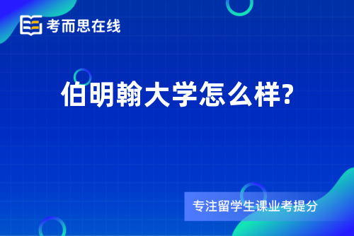 伯明翰大学怎么样?