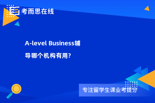 A-level Business辅导哪个机构有用?