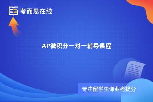 AP微积分一对一辅导课程