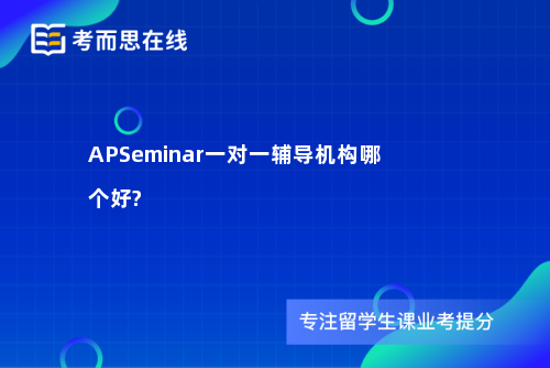 APSeminar一对一辅导机构哪个好?
