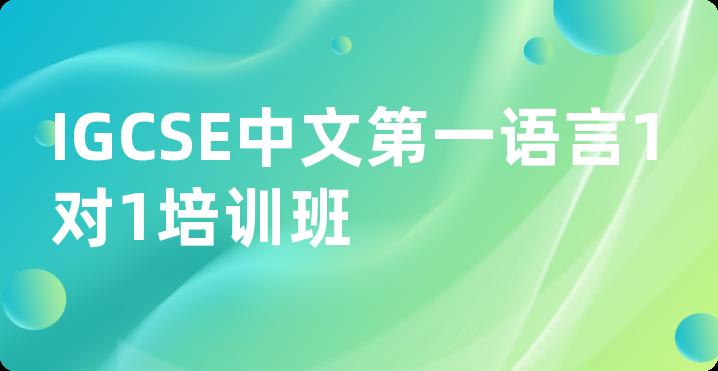 IGCSE中文第一语言1对1培训班