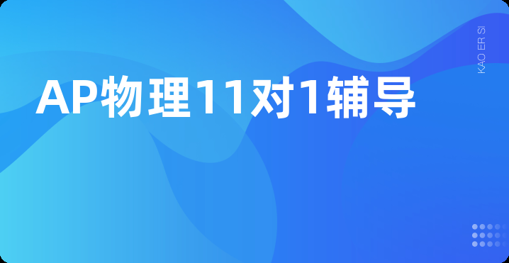 AP物理11对1辅导