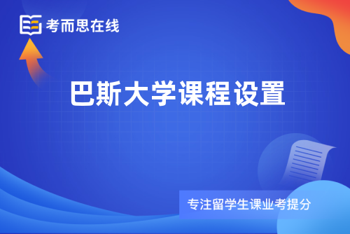 巴斯大学课程设置