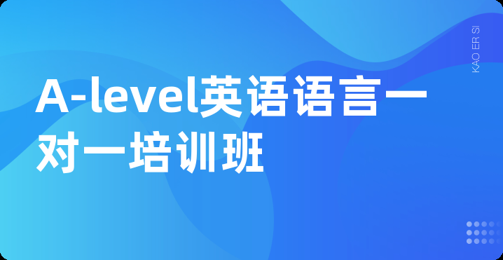 A-level英语语言一对一培训班
