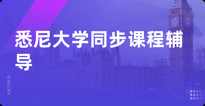 悉尼大学同步课程辅导