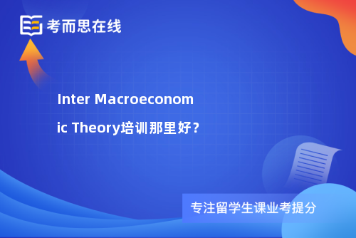 InterMacroeconomicTheory培训那里好? InterMacroeconomicTheory培训那里好?