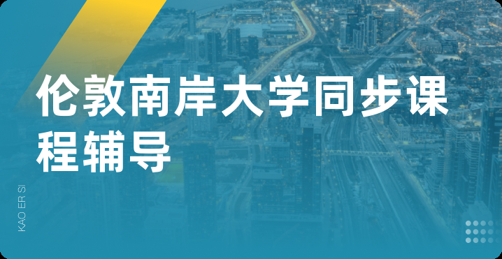 伦敦南岸大学同步课程辅导