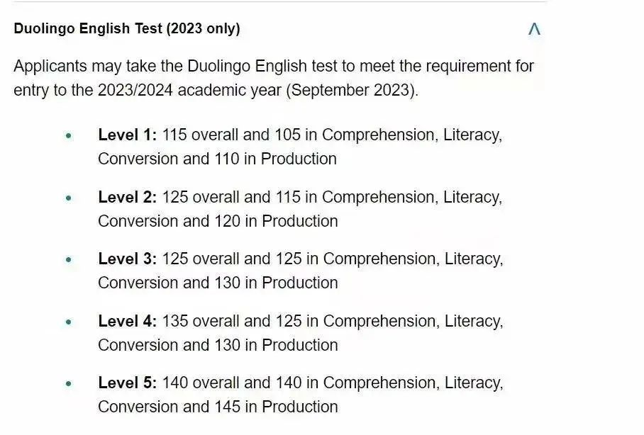 速报!伦敦大学学院宣布23fall申请接受多邻国成绩了!