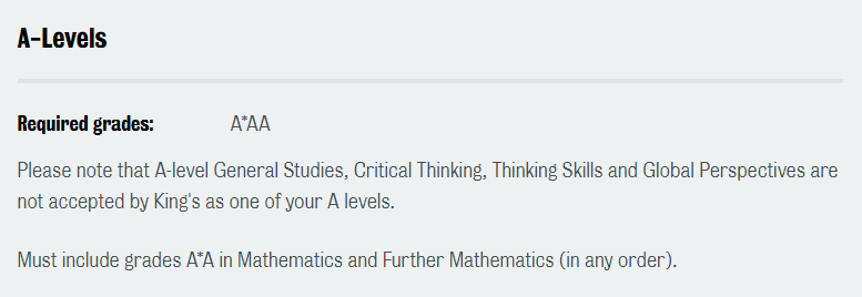 伦敦国王学院GCSE要求是什么?