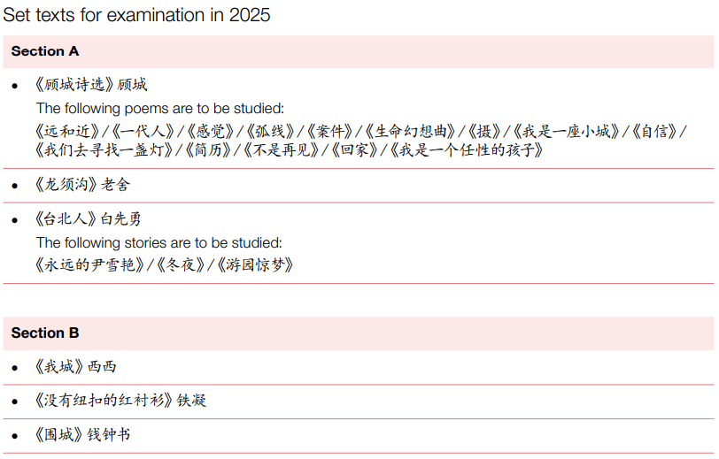 2024年CIE考试局A-level中文考试大纲解读