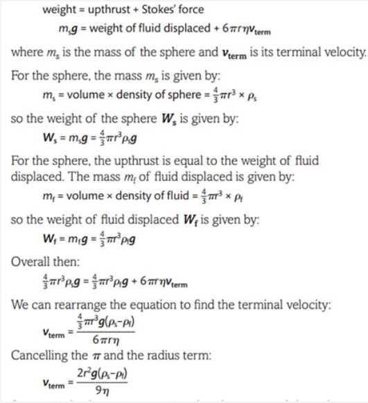 A-level物理考试知识点梳理:终端速度Terminal Velocity
