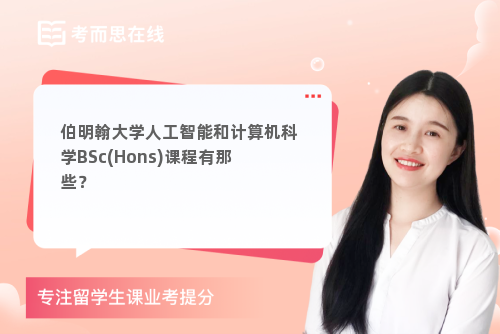 伯明翰大学人工智能和计算机科学BSc(Hons)课程有那些？