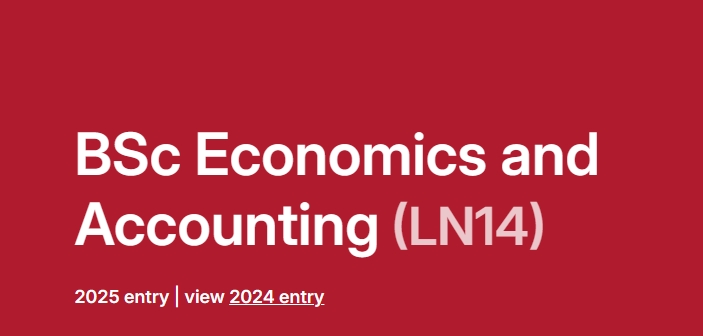 曼彻斯特大学Economics and Accounting大一预习什么?
