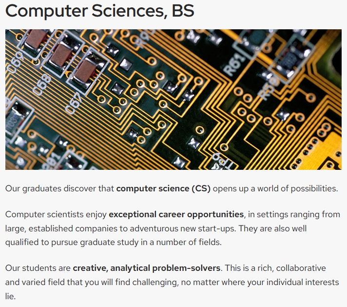 威斯康星大学麦迪逊分校Computer Sciences(BS)必修课程内容有哪些?留学新生必备!