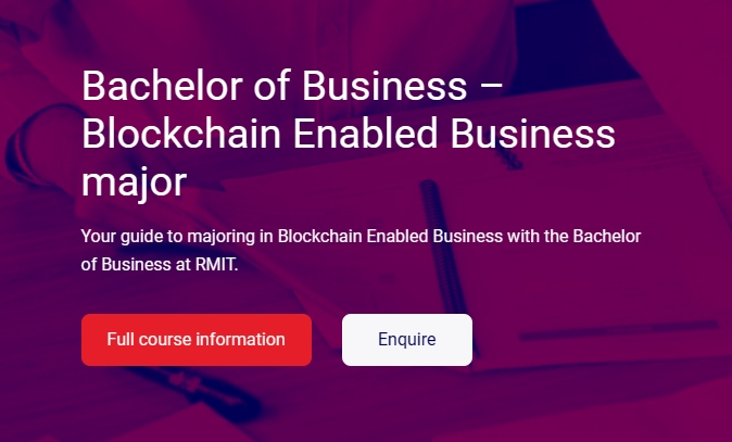 皇家墨尔本理工大学Blockchain Enabled Business需要提前预习什么课程?