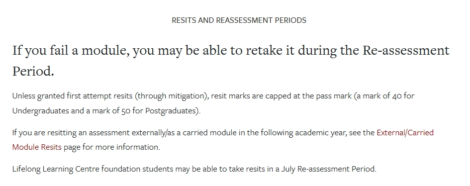 利兹大学第一次挂科可以补考吗?补考分数有上限吗?