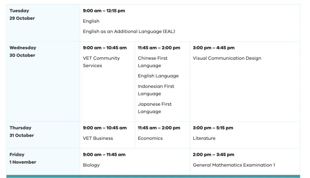 2024澳洲VCE考试时间安排出炉,VTAC报名系统已开放!