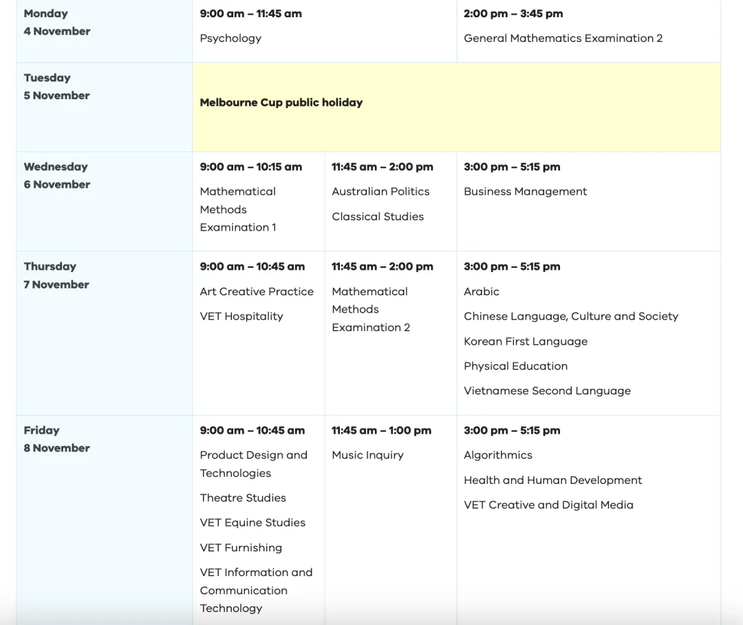 2024澳洲VCE考试时间安排出炉,VTAC报名系统已开放!