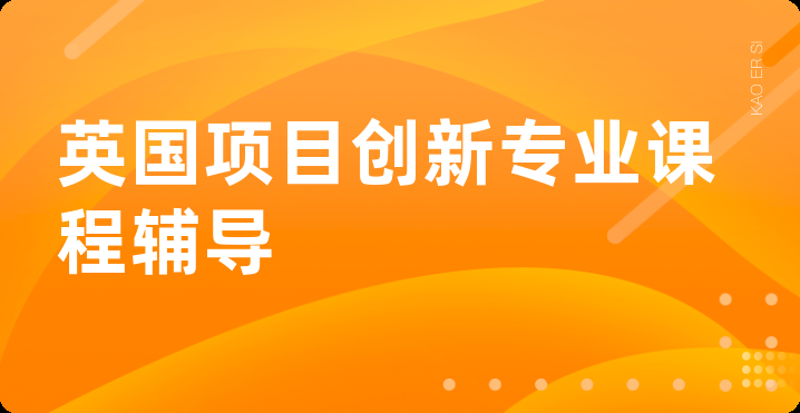 英国项目创新专业课程辅导