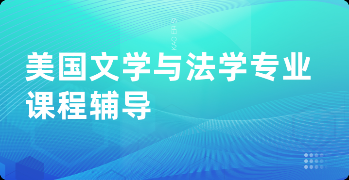美国文学与法学专业课程辅导