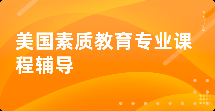 美国素质教育专业课程辅导