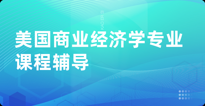 美国商业经济学专业课程辅导