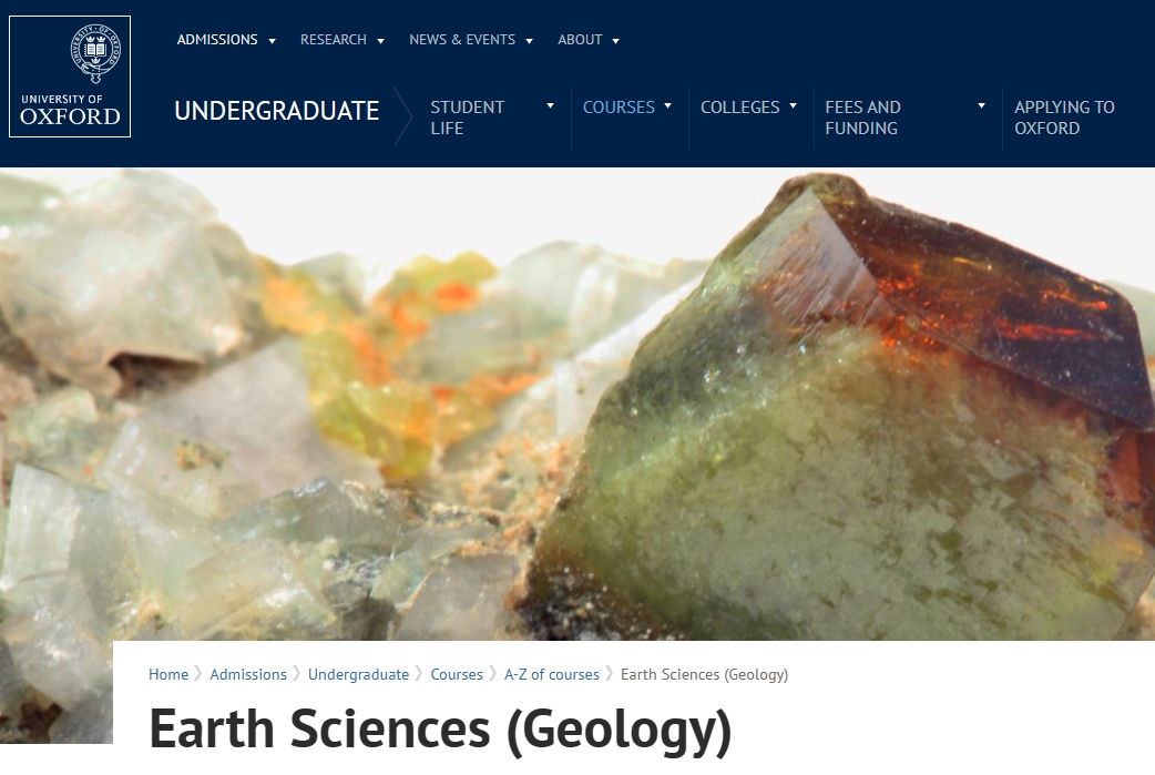 牛津大学地球科学（地质学）课程设置及评估方式