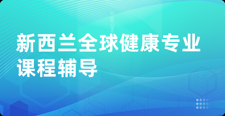 新西兰全球健康专业课程辅导