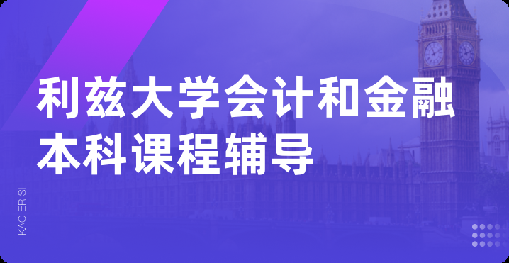 利兹大学会计和金融本科课程辅导