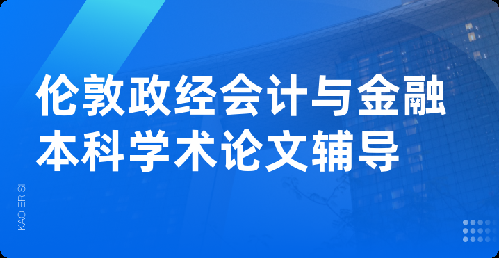 伦敦政经会计与金融本科学术论文辅导