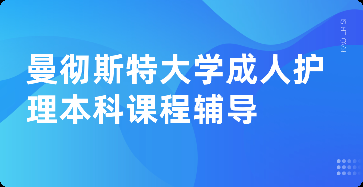 曼彻斯特大学成人护理本科课程辅导