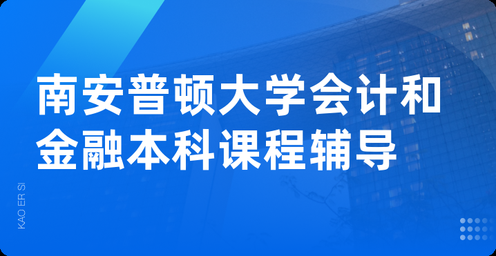 南安普顿大学会计和金融本科课程辅导