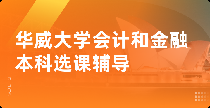 华威大学会计和金融本科选课辅导