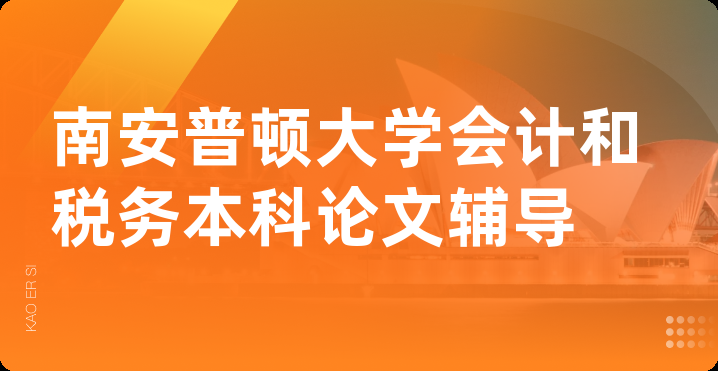 南安普顿大学会计和税务本科论文辅导