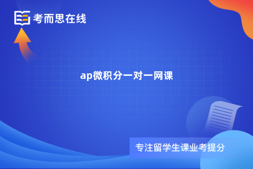 ap微积分一对一网课