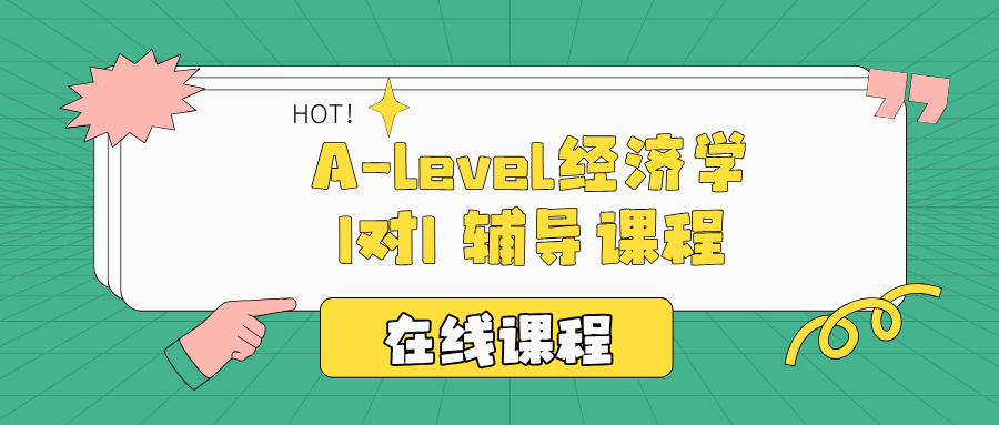 A-level经济学1v1辅导，重难点直接拿捏了✅