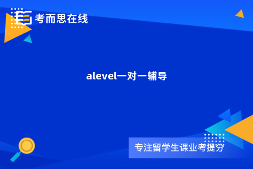 alevel一对一辅导
