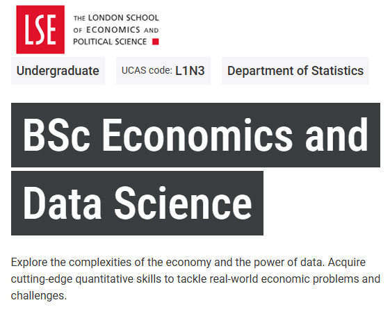 26Fall伦敦政治经济学院新增专业:LSE经济与数据科学本科专业学什么?