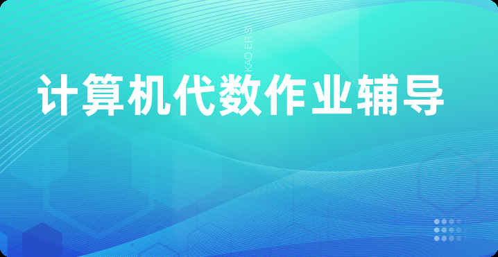 计算机代数作业辅导