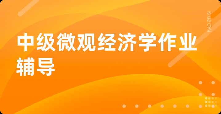 中级微观经济学作业辅导