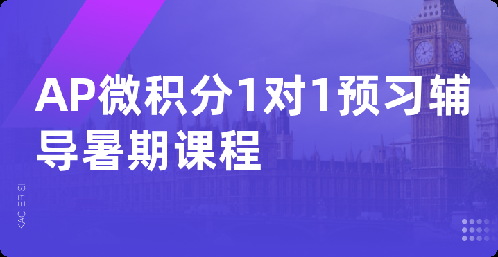 AP微积分1对1预习辅导暑期课程