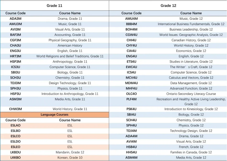 加拿大安省高中课程辅导：9-12年级课程学什么？