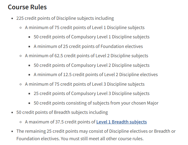 墨尔本大学26S1选课辅导：生物医学本科专业选课要求+学分规划！